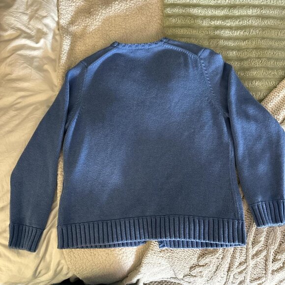 L.L.Bean Women's Blue Cardigan - Picture 2 of 3